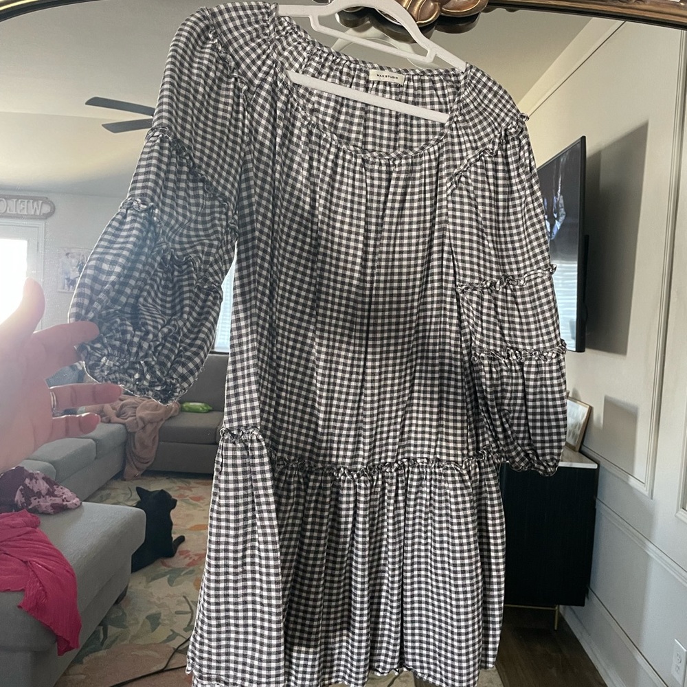 Max studio checkered dress